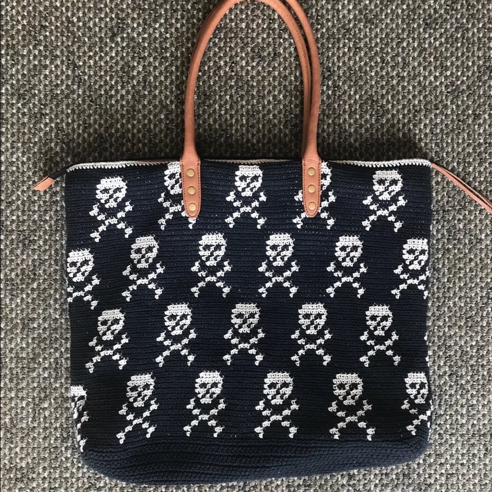 Rebecca Minkoff Rare Black Skull Tote, EUC